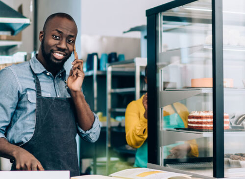 employee at bakery