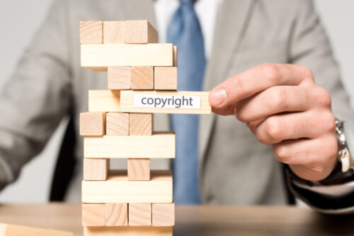 copyright blocks concept