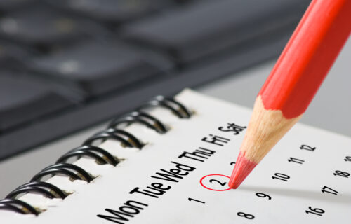 marking on calendar