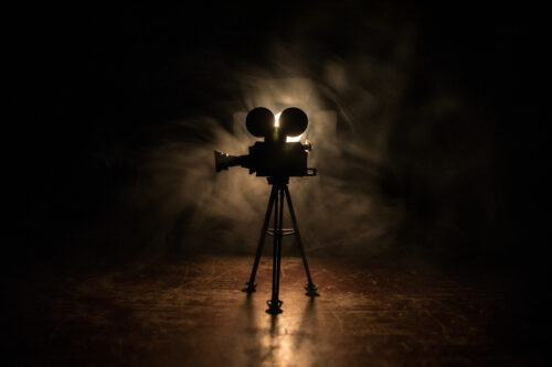 vintage movie camera