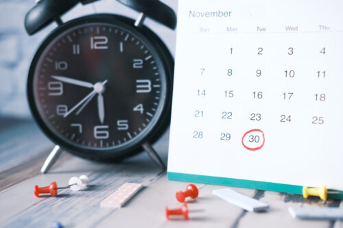 calendar alarm clock